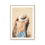 Lady At Italian Beach | Art Print