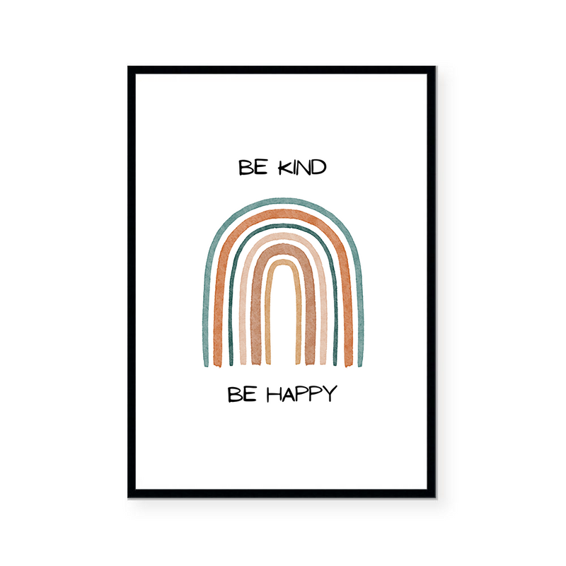 Be Kind Be Happy | Art Print