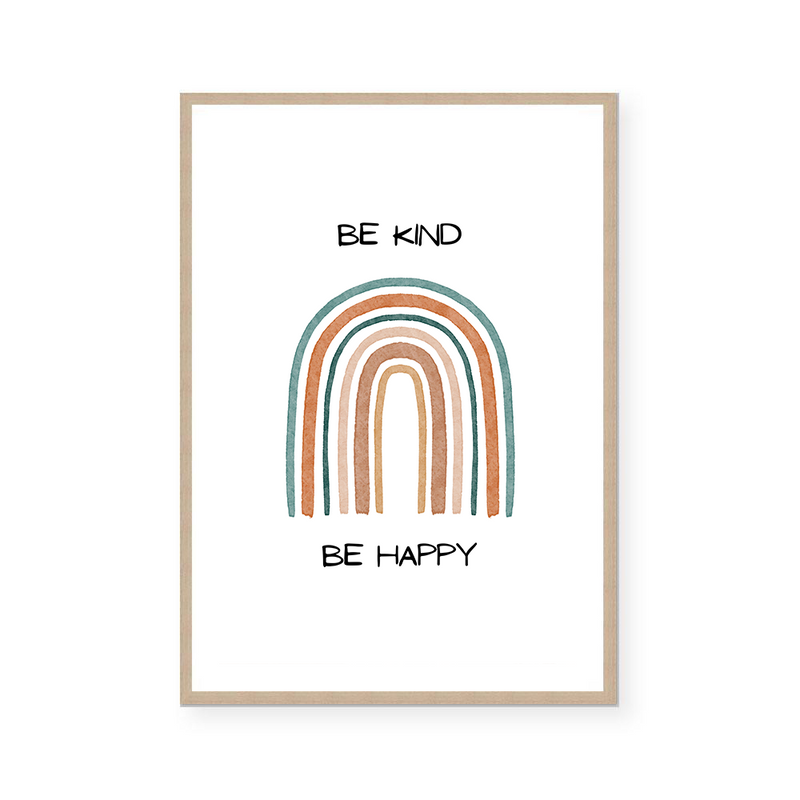 Be Kind Be Happy | Art Print