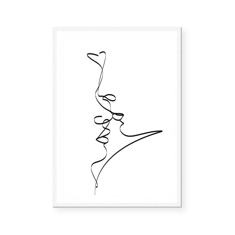 Kiss Me | Line Art | Art Print