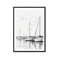Serene Minimalist Marina Watercolour | Art Print