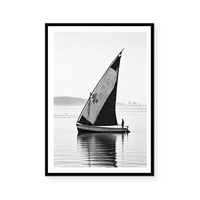 Solitary Sailboat in Still Waters | Art Print