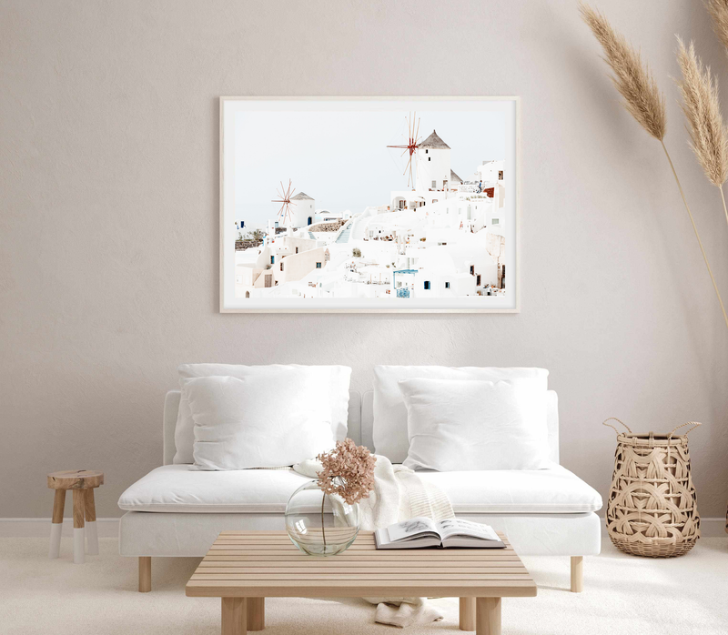 Village of Oia in Santorini | Art Print