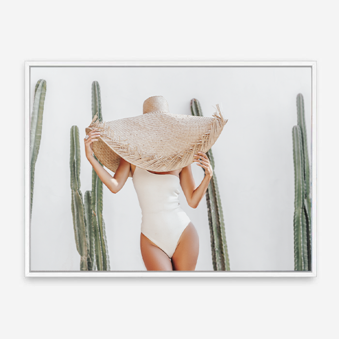 Cactus On Wall | Canvas Print