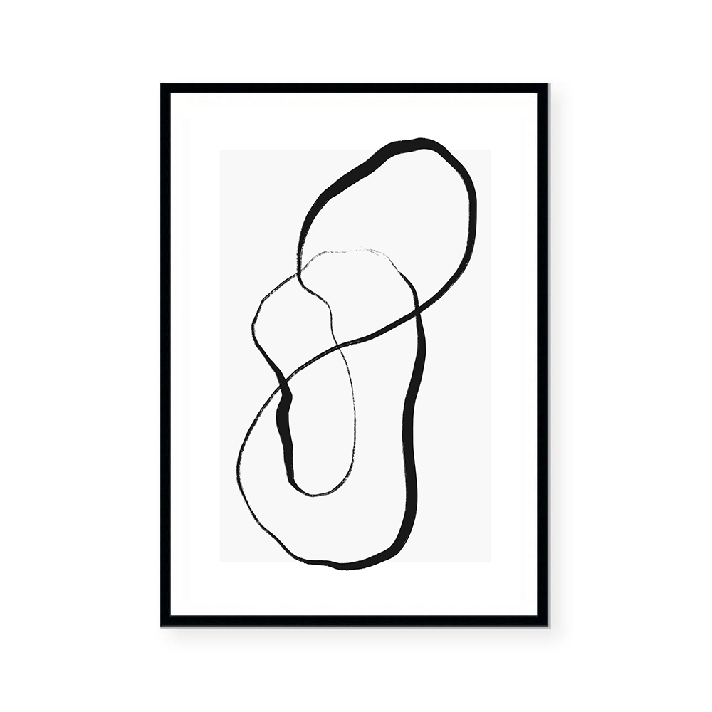 Soft Neutral Fluid III | Art Print