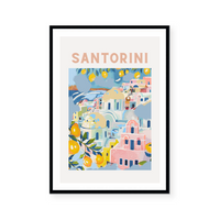 Santorini Poster | Art Print