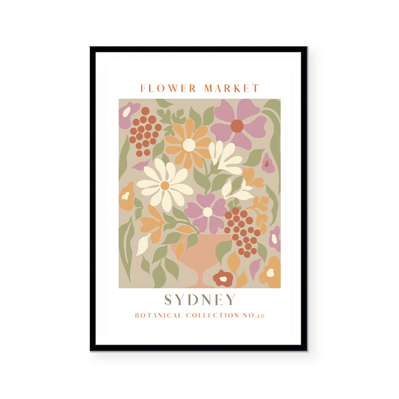 Flower Market | Botanical Collection | Sydney | Art Print