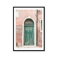 Ancient Green Door | Art Print