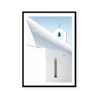 Old Church In Santorini | Art Print