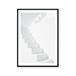 White Staircase In Greece | Art Print