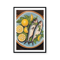 Sardines On Plate I | Art Print