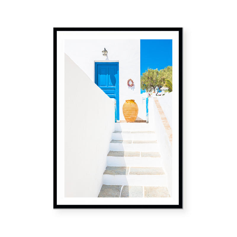 Santorini Stairs | Art Print