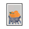 Oranges On Stripes II | Art Print