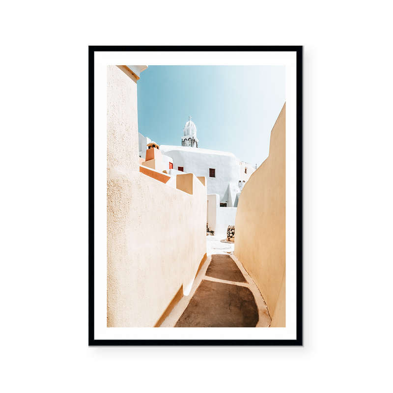 White Villa In Greece | Art Print