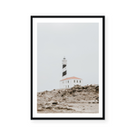 Lighthouse On Rocks | Art Print