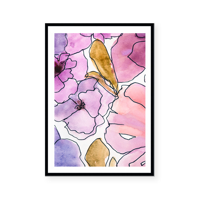 Watercolour Flower Bouquets III | Art Print