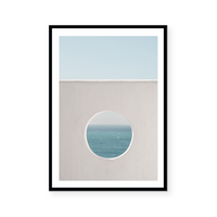 Ocean View Through The Wall | Art Print