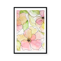 Watercolour Flower Bouquets I | Art Print