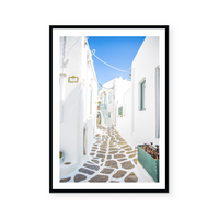 Empty Mykonos Street | Art Print