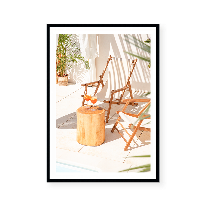 Sun Chair And Spritz | Art Print