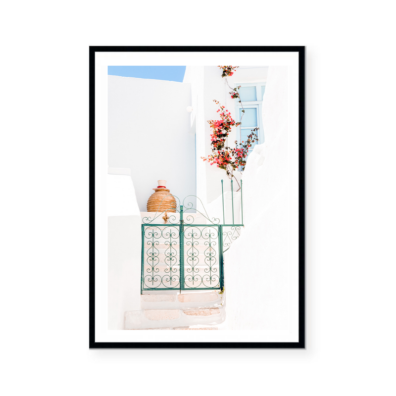 Courtyard In Greece | Art Print