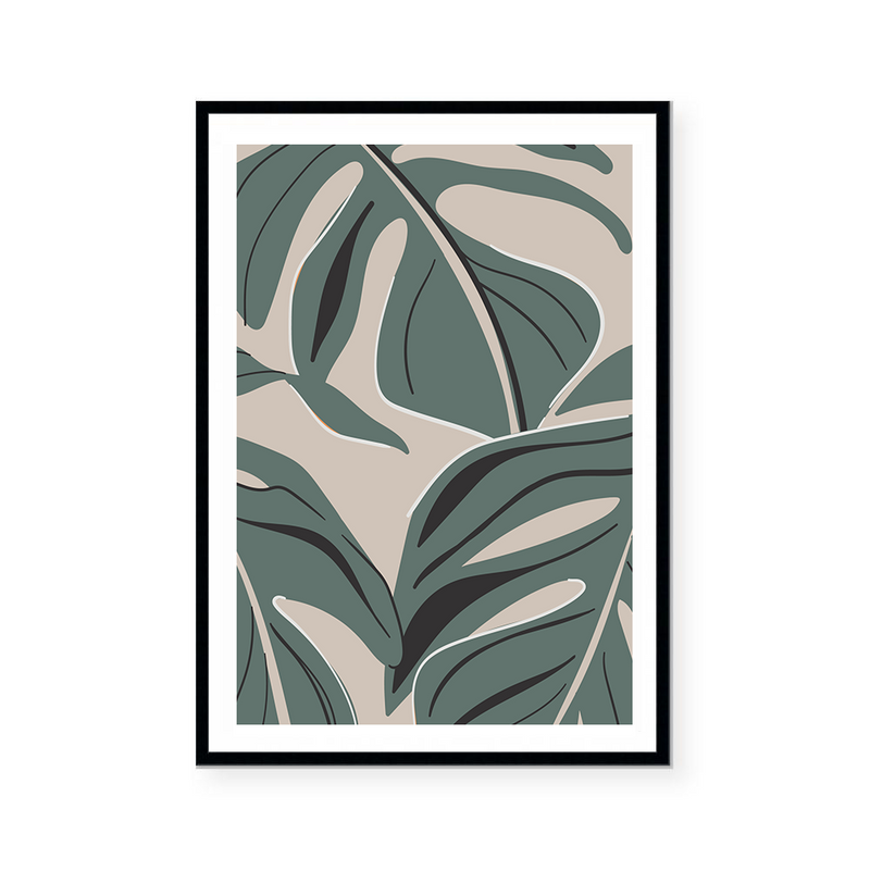 Abstract Monstera | Art Print