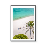 Sun Chairs And Palm Trees | Art Print