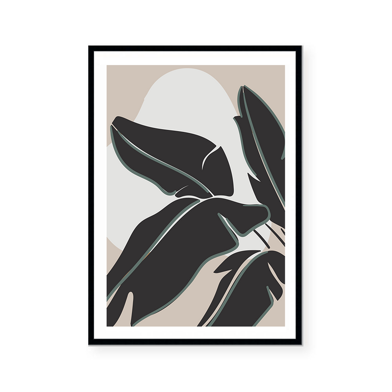 Abstract Banana Leaves | Art Print