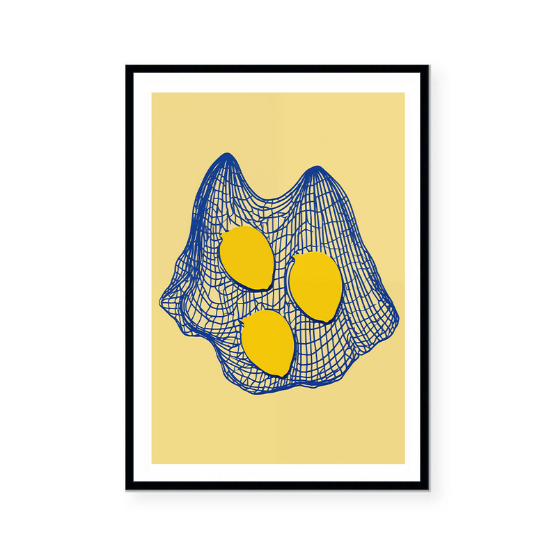 Lemons In A Net | Art Print