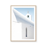 Old Church In Santorini | Art Print