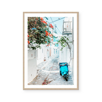 White Washed Streets | Greece | Art Print