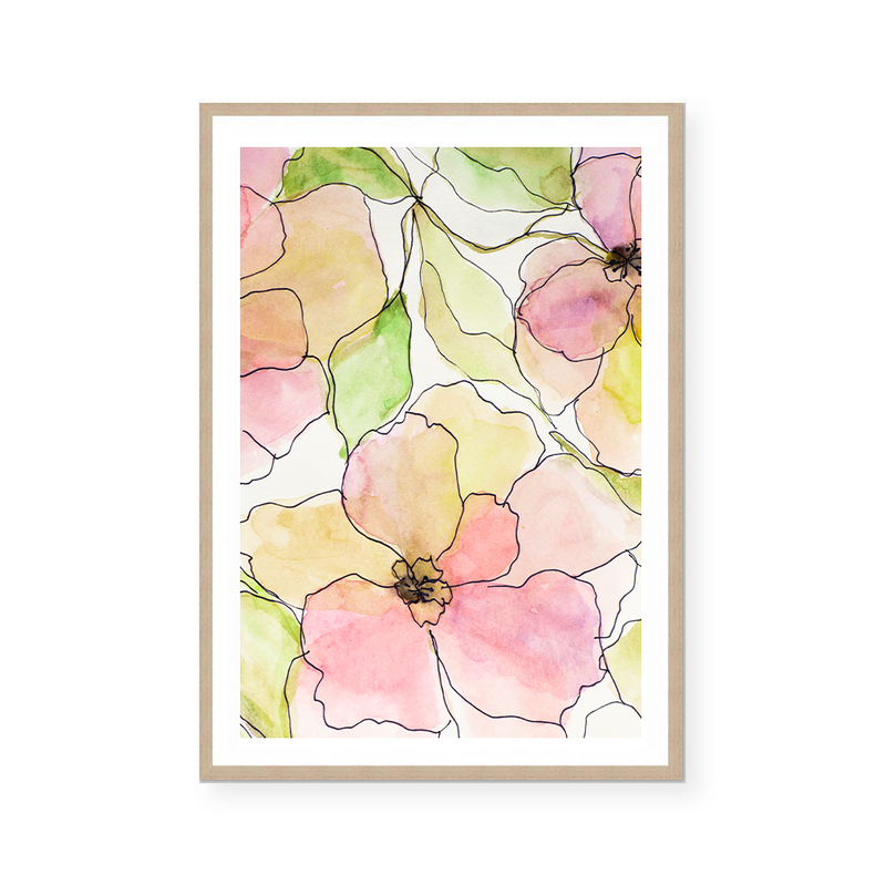 Watercolour Flower Bouquets I | Art Print
