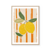 Lemons On Stripes II | Art Print