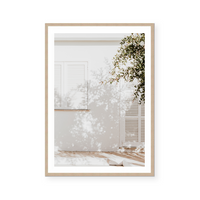 Leaf Shadows On The Wall | Art Print