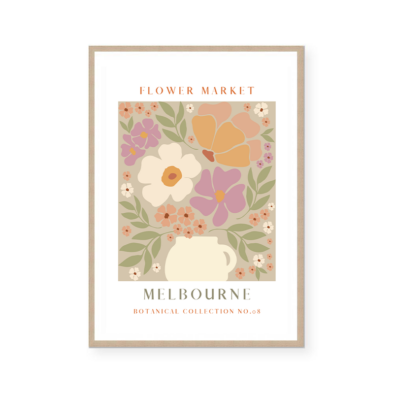 Flower Market | Botanical Collection | Melbourne | Art Print