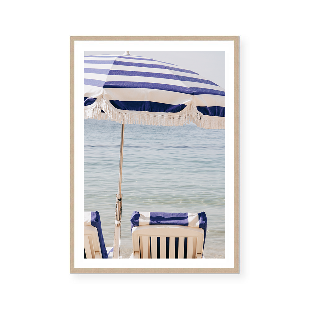 Juan-les-Pins Azure Calm | Art Print