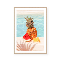 Summer Fruits By The Pool | Art Print