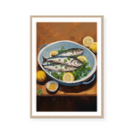 Sardines On Plate II | Art Print