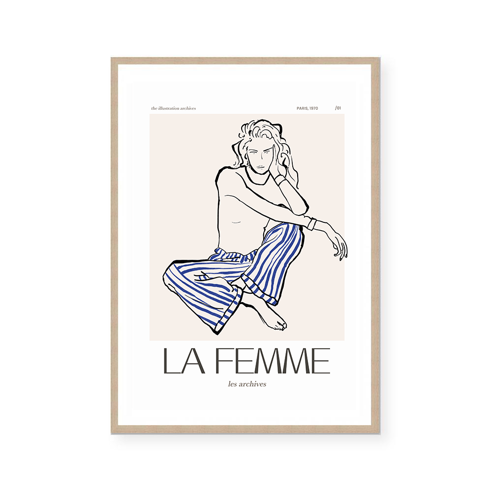 La Femme Archives I | Art Print