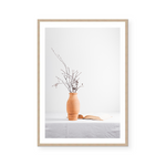 Clay Vase With Dry Branches | Art Print