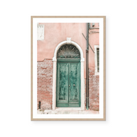 Ancient Green Door | Art Print