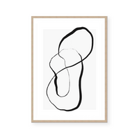 Soft Neutral Fluid III | Art Print