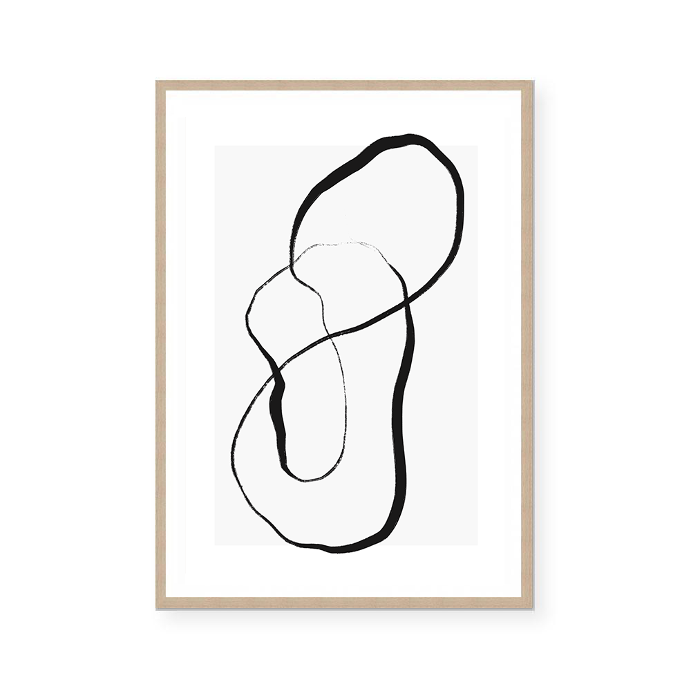 Soft Neutral Fluid III | Art Print