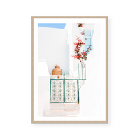 Courtyard In Greece | Art Print