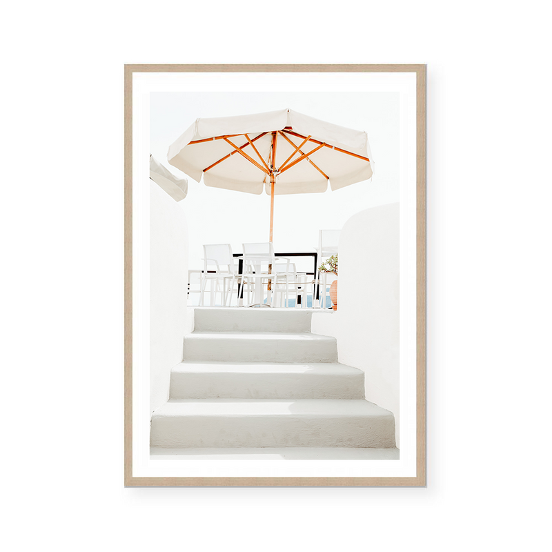 Cafe In Greece | Art Print