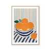 Oranges On Stripes I | Art Print