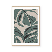 Abstract Monstera | Art Print