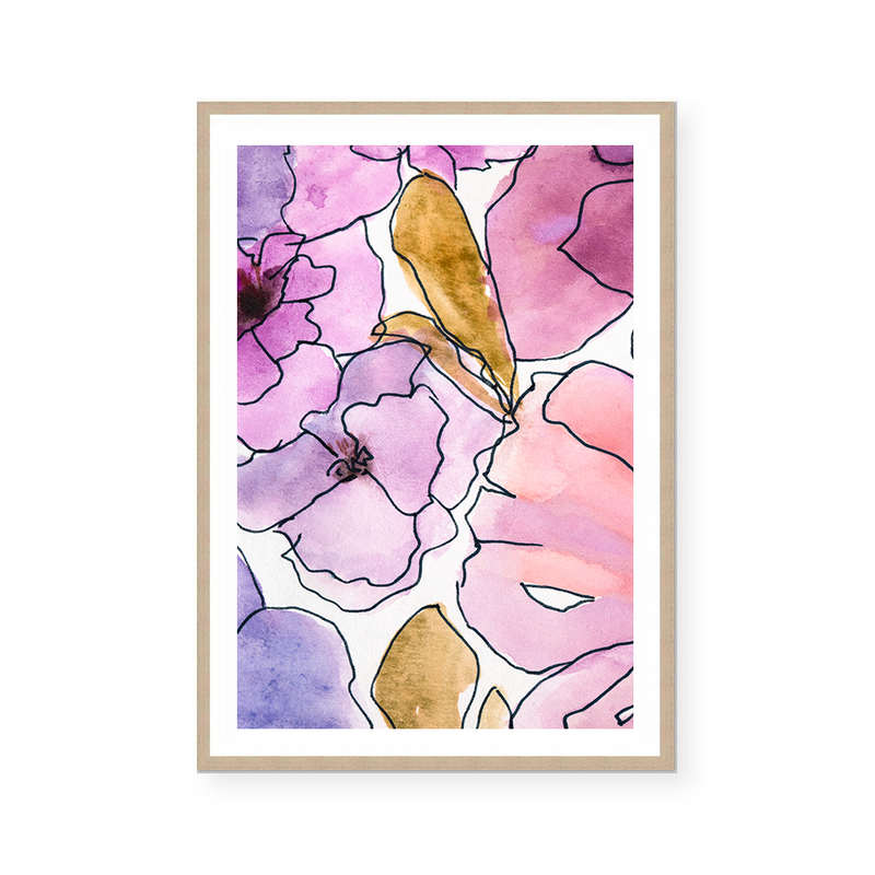 Watercolour Flower Bouquets III | Art Print