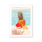 Summer Fruits By The Pool | Art Print