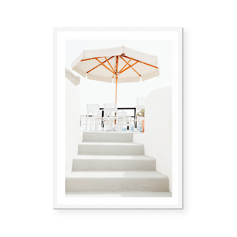 Cafe In Greece | Art Print